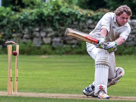 A Grosmont batsman is bowled. Picture by Brian Murfield.
