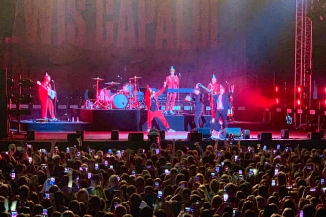 A woman was allegedly assaulted during Lewis Capaldi's show.