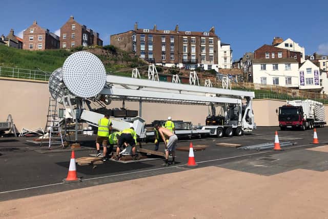The observation wheel has arrived today.