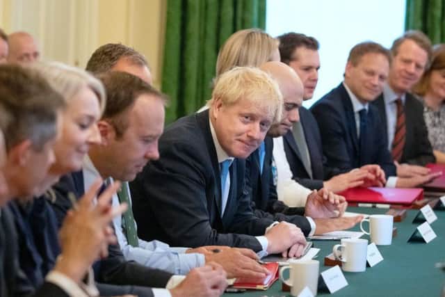 Boris Johnson meets his new Cabinet. Photo: Getty Images