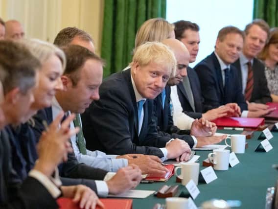 Boris Johnson meets his new Cabinet. Photo: Getty Images