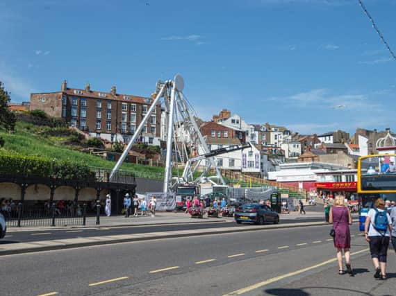 Construction has begun on the new big wheel on the former Futurist site. PIC: John Margetts