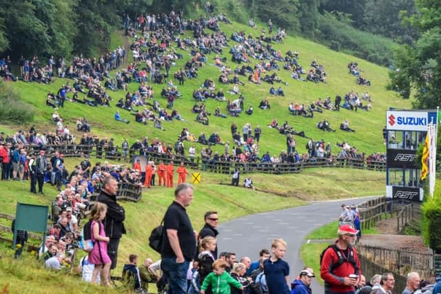 The crowds watch the race. PIC: Dave Goy/Oliver's Mount Racing