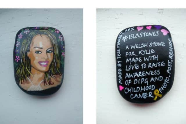 The Kylie stone in memory of Isla Tansey