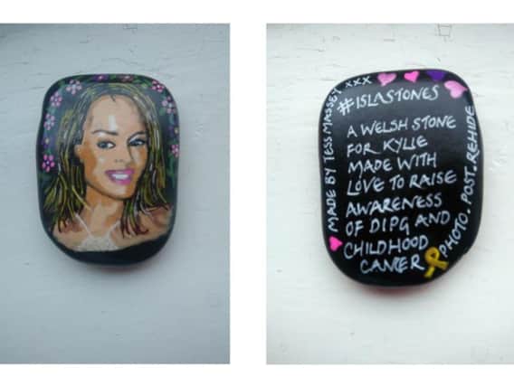 The Kylie stone in memory of Isla Tansey