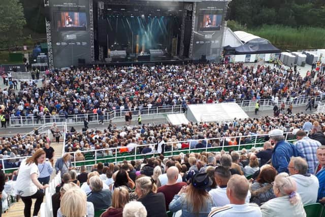 A packed house at the Open Air Theatre to watch Kylie.