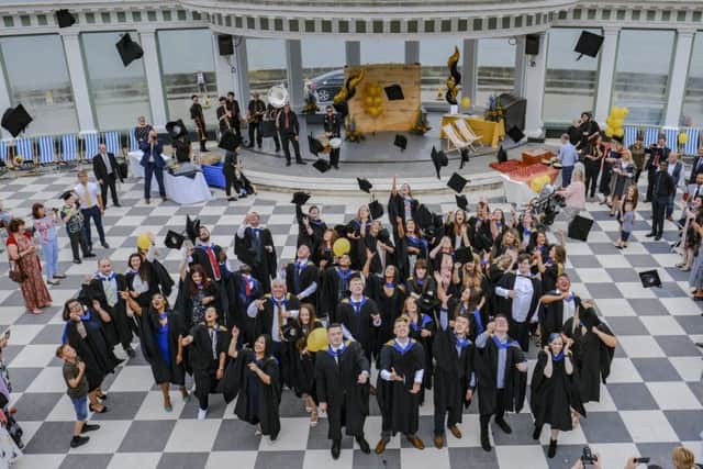 CU Scarborough graduates at the Spa ceremony. Photo: Tony Bartholomew