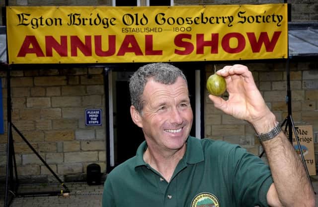The Egton Gooseberry contest and show ,with new world record holder Graeme Watson . pic Richard Ponter