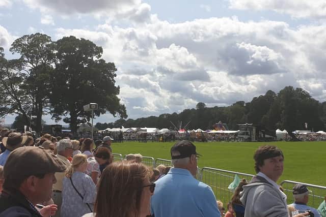 Crowds enjoy the entertainment in the main ring.
