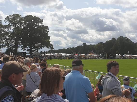 Crowds enjoy the entertainment in the main ring.