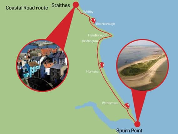 The Yorkshire Coastal Road Route.