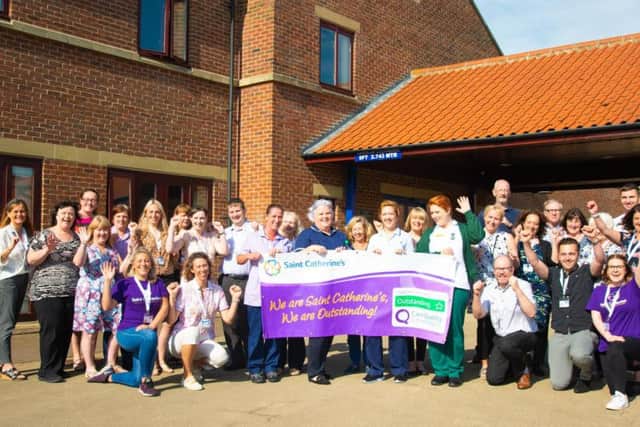 Saint Catherine's hospice has been rated 'Outstanding' in a recent CQC inspection.