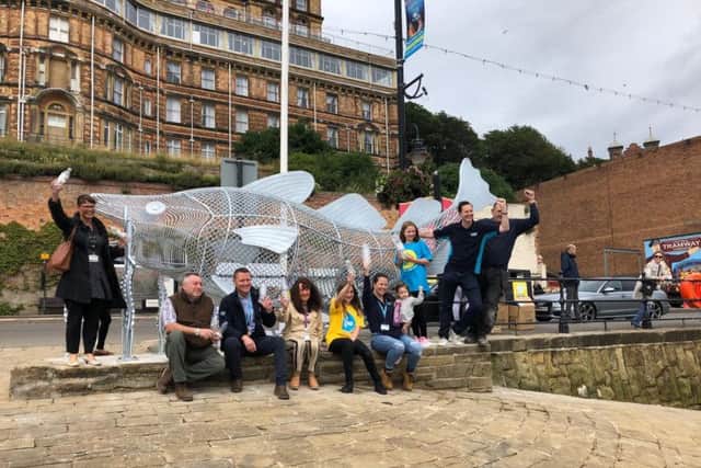 Representatives from Yorkshire Water, Scarborough Council and the University of Hull.