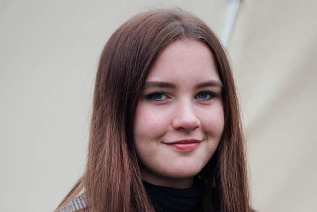 Rebecca Morgan, member of the UK Youth Parliament, from Whitby.