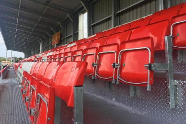 Adverset have sponsored the new stand at the Flamingo Land Stadium