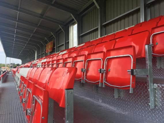 Adverset have sponsored the new stand at the Flamingo Land Stadium