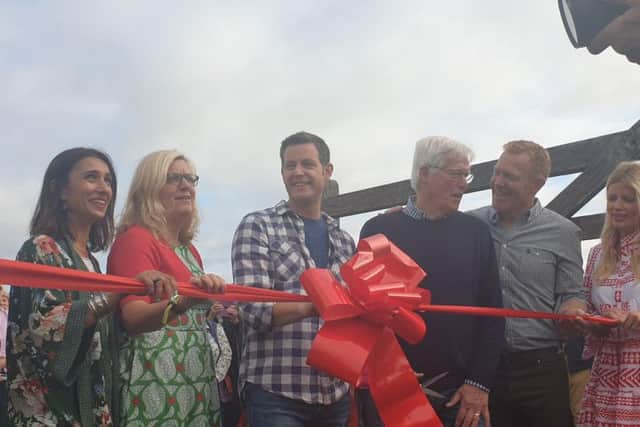 John Craven cuts the ribbon to open Countryfile Live