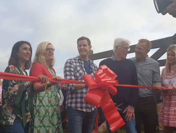 John Craven cuts the ribbon to open Countryfile Live