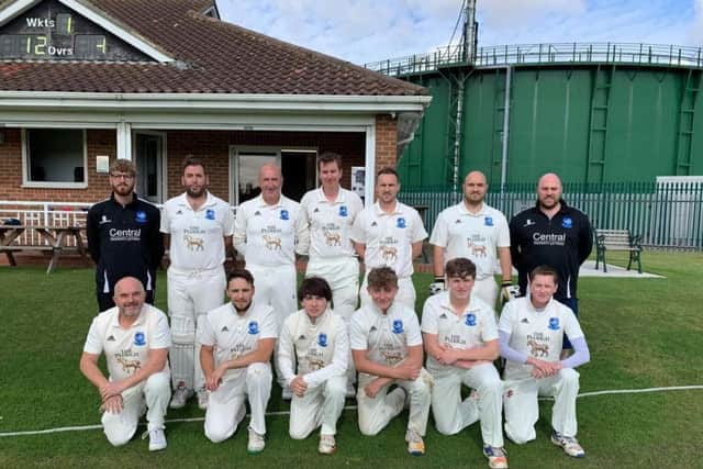Scalby 2nds beat Cayton 2nds to lift the Division Two Cayley Cup, sponsored by Owzat Cricket. Picture by Carl Parkin.