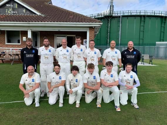 Scalby 2nds beat Cayton 2nds to lift the Division Two Cayley Cup, sponsored by Owzat Cricket. Picture by Carl Parkin.