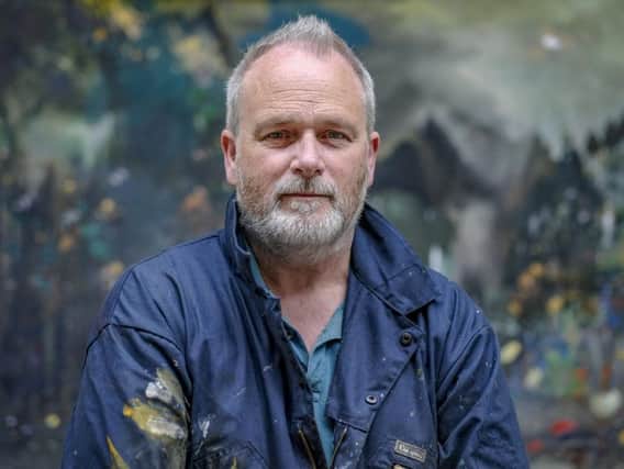 Scarborough based artist Kane Cunningham whose exhibition of landscape painting from the North Yorkshire Coast to the Lake District opens at Scarborough Art Gallery from September 14
