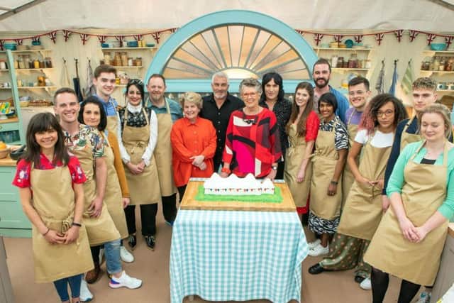 This year's Bake Off contestants. PIC: C4/Love Productions/Mark Bourdil