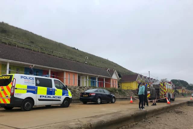 Police were also at the scene.