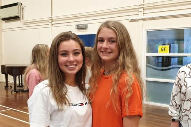 Poppy Elliott and Heidi Price were at Eskdale to collect their results