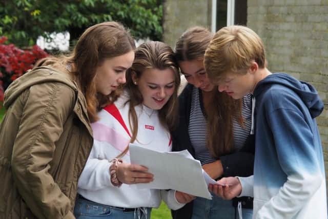 Students share their results with each other. PIC: Ryedale School