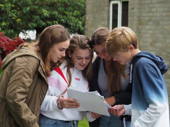 Students share their results with each other. PIC: Ryedale School