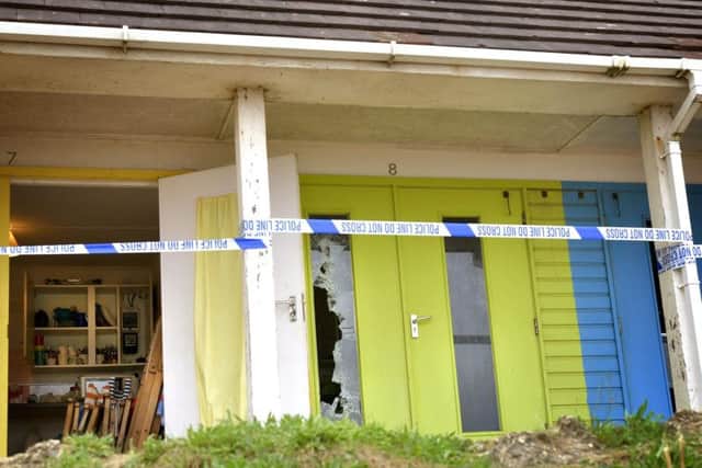 Several chalets were broken into. PIC: Richard Ponter
