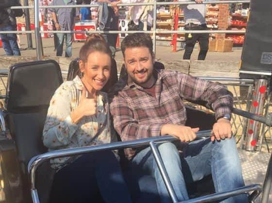 Jason Manford and Catherine Tyldesley at Luna Park.