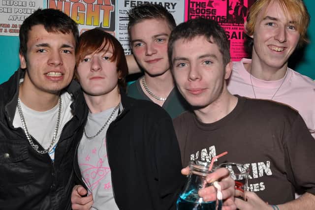 Mates enjoying a drink.
