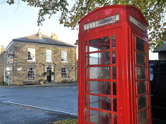 A phone box in Scalby.
