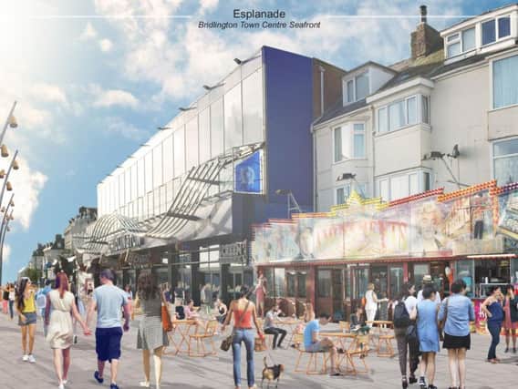 Artist impressions of how the town centre seafront works will improve Esplanade