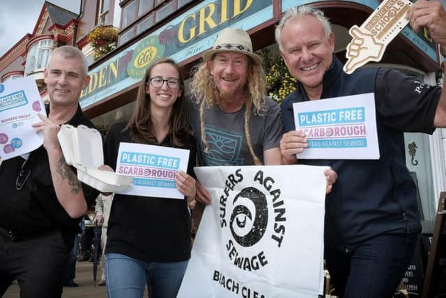 From left: Golden Grid manager Richard Johnson, Ana Cowie from Yorkshire Wildlife Trust, Steve Crawford and John Senior.PIC: Richard Ponter