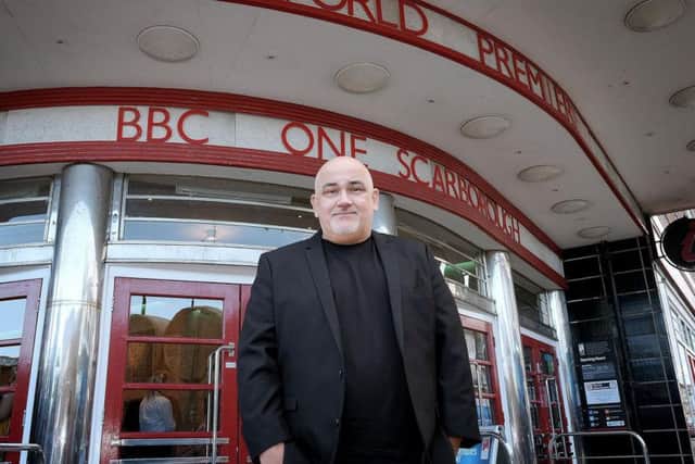Derren Litten at the premier of Scarborough