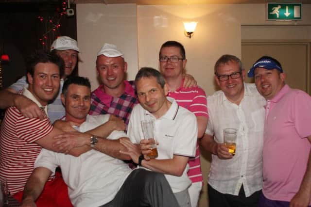 Pub golf for Dan's stag do in Red Square.