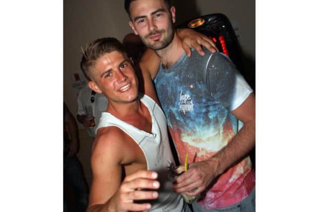 Liam and Lee in Red Square.