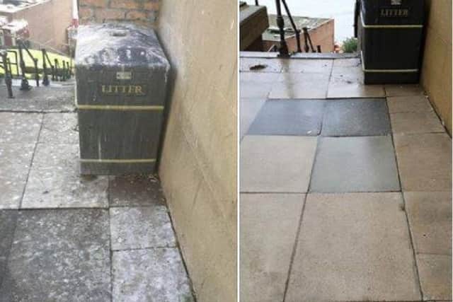 An example of the work that has been completed in the town