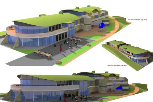 The proposed restaurant and apartments
