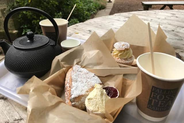 Falling Foss Tea Garden - Scone with Jam and Cream