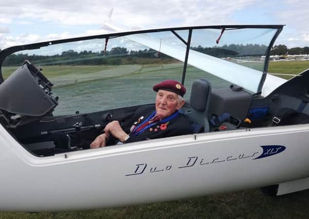 Malton veteran Ray Whitwell took to the skies during his visit to Holland.