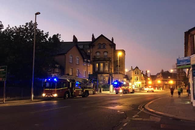 Fire crews at the scene. PIC: Susan Stephenson