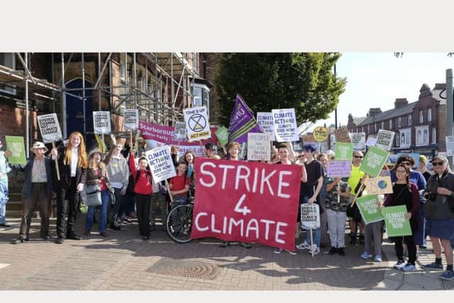 The climate strike in Scarborough. PIC: Richard Ponter