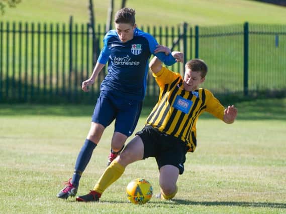 FC Rosette and Scalby do battle in their League Cup clash. Picture by Andy Standing.