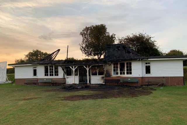 The sports pavilion at Scarborough College was devastated by a fire recently