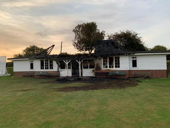 The sports pavilion at Scarborough College was devastated by a fire recently