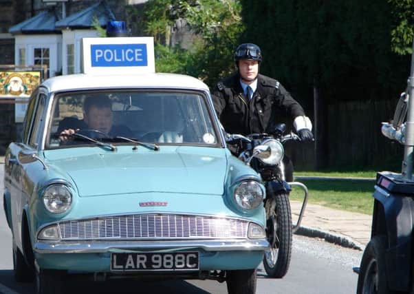 Filming in Goathland - the classic cars were a popular aspect of the TV series. Picture: Joseph Frederick - Thomas Gabrielli