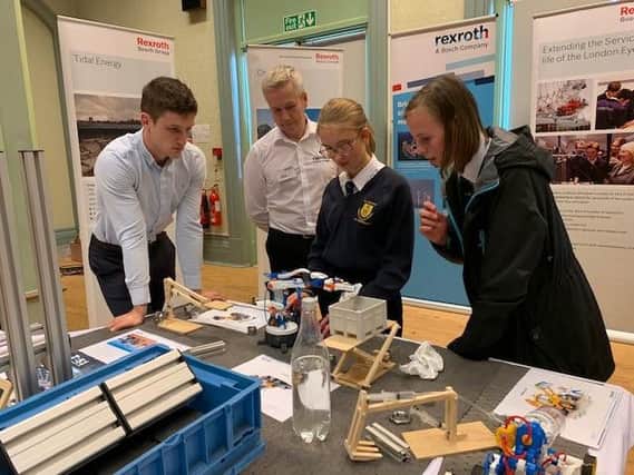 Bosch Rexroth's stall at Scarborough Science & Engineering Week.